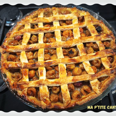 Tarte aux mirabelles et au miel