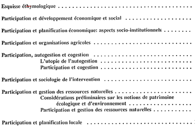 Quand l'approche participative devenait le slogan des bailleurs de fonds - Une mise au point pour une mission FAO 1994 