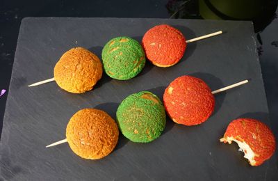 Brochette de choux "tricotés" a la vanile et au Nutella de Christophe Felder