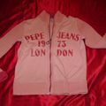 gilet Pepe jeans rose taille XS - 10€