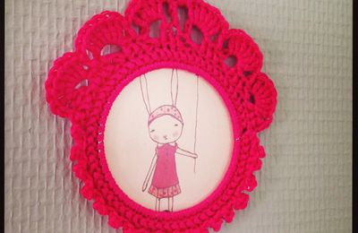 Cadre en crochet