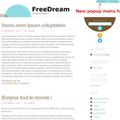 Localized HTML5 FreeDream Wordpress theme + French translation