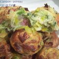 Muffins jambon poireau