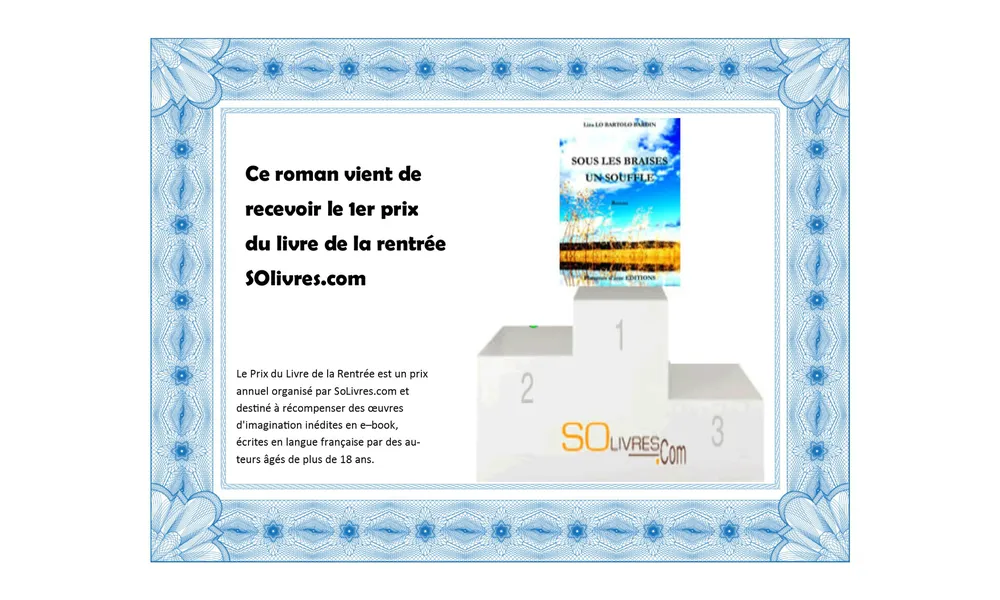 Le prix de la rentrée SOlivres.com