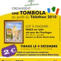 Affiche TOMBOLA Téléthon 2010