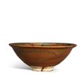 A superb Henan russet-splashed blacked-glazed 'partridge feather' temmoku bowl, Northern Song dynasty (960-1127)