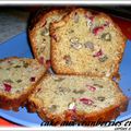 CAKE AUX CRANBERRIES /NOIX ET JUS D'ORANGE ( Etats-Unis / Canada)