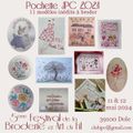 Pour notre Festival de Broderie à Dole : vente d'une pochette JPC 2024