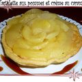 Tartelettes aux pommes et sa crème au caramel