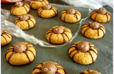 Cookies araignées pour Halloween