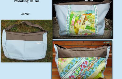 relooking de sac façon patchwork