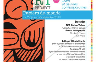 Exposition Phare PAPer'ART Project : Papiers du Monde , au Muséum d'Histoire Naturelle ! 