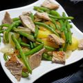 Escalope de veau et salade d haricots verts 