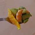 Salade orange avocat crevettes