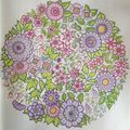 Coloriage 3 - Jardin Secret - Mandala fleurs