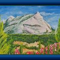 CARPE DIEM (ou:la montagne Sainte-Victoire) huile 46x33