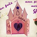 Invitations d'anniversaire en forme de chateau de princesse