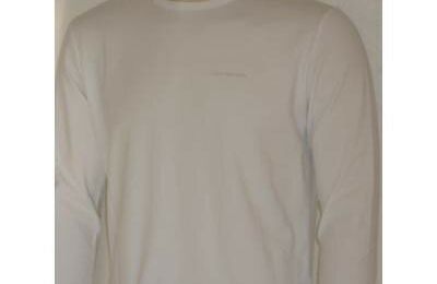 04 - t shirt CALVIN KLEIN blanc manches longues homme NEW model 2007