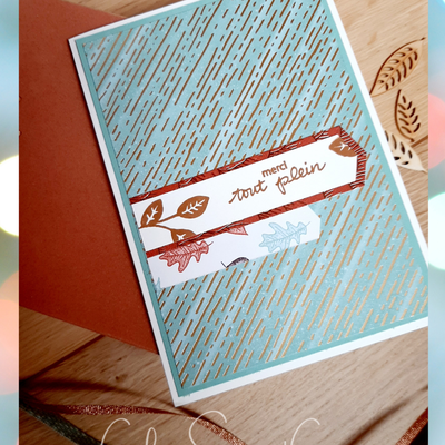 Carte #simplestamping avec la collection Automne d'Or