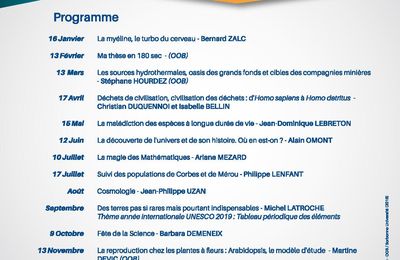 Programme des conférences 2019