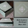 Boîte broderie Hardanger