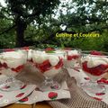Coupes au fromage blanc et fraises des monts du Velay 