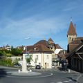 Rond-point à Saint-Blaise (Suisse)