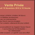 Vente privée le jeudi 18 nov : Montpellier