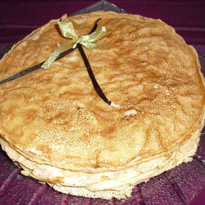 Crêpes parfumées à la vanille...