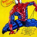 Spiderman (huile sur toile) 55 x 46 cm