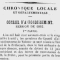 Courrier de la Drôme du 20 Aout 1863