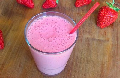 Milk shake à la fraise