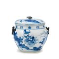 A blue and white 'boys' jar and cover, Chongzhen, circa 1640
