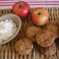 Muffins aux pommes et à la noix de coco