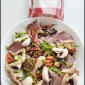 SALADE DE QUINOA FRANCAIS, MAGRET DE CANARD, CHAMPIGNONS ET NOIX
