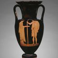 Amphora (Storage Jar), 455-445 BCE. Attributed to the Sabouroff Painter, Greek; Athens