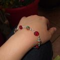 Bracelet bleu et rouge