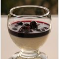 Panna cotta aux cerises noires