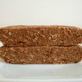 gâteau cru végan sans gluten châtaigne cacao aux protéines de riz et psyllium (diététique, sans beurre ni oeuf, riche en fibres)
