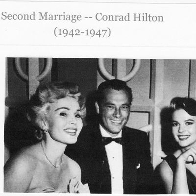 ZSA ZSA GABOR, CONRAD HILTON ET NATALIE WOOD