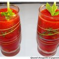 SOUPE DE FRAISES AU PAMPLEMOUSSE