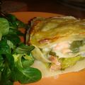 Lasagne saumon poireaux "light"!!