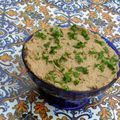 Apéritif : Rillettes de sardines ("paté" o "pasta" de sardinha caseira)