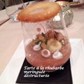 Tarte à la rhubarbe meringuée déstructurée