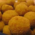 Mini-croquette de riz à la milanaise farcies