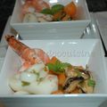 Salade de melon aux fruits de mer