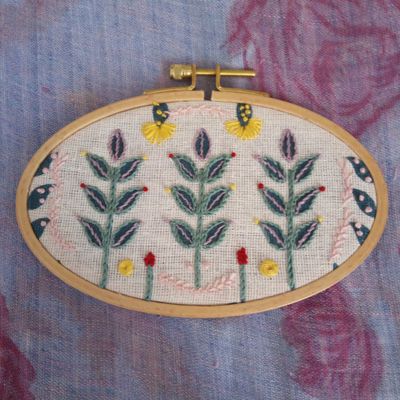 Projet Créatif de l'Atelier 196 : "Mon Jardin Brodé"