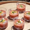 Salmorejo ou soupe de tomates froide d'Andalousie