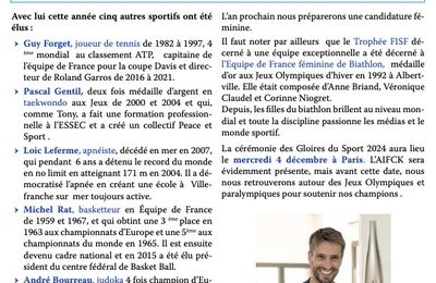 Tony ESTANGUET Gloire du sport 2024