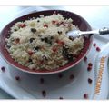 Couscous aux raisins secs et grenade